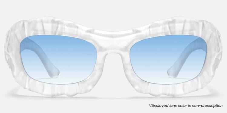 The Geologist - Blue Gradient Marble Sunglasses by Vooglam