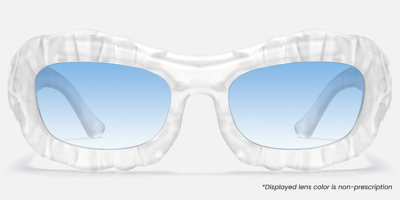 The Geologist - Blue Gradient Marble Sunglasses by Vooglam