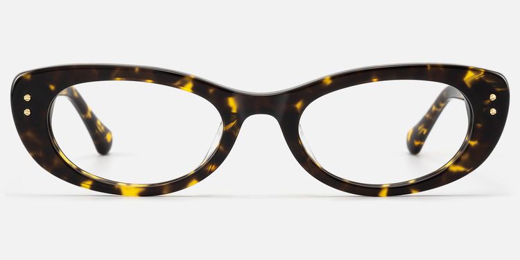Ginza - Tortoise Retro Narrow Cat Eye Glasses by Vooglam