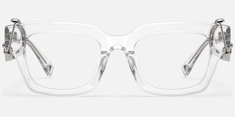 Sabrina - Rectangle Crystal Acetate Eyeglasses by Vooglam