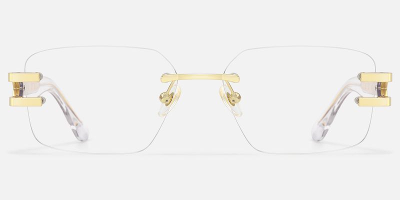 Aurum - Rectangle Gold Eyeglasses