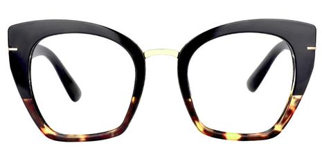 Paulina - Square Black Tortoise Eyeglasses