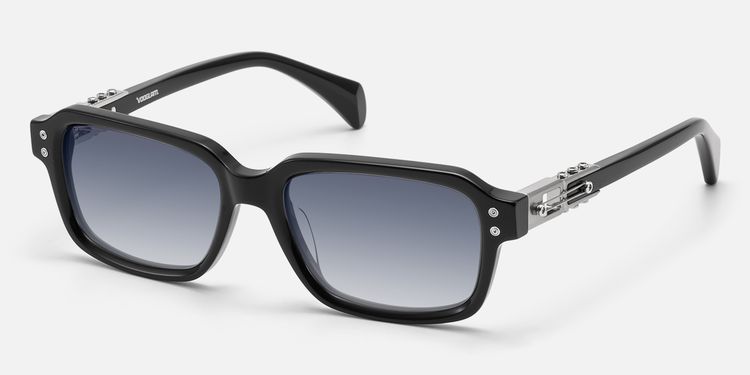 Anacortes - Black Gradient Guitar Temple Shades by Vooglam