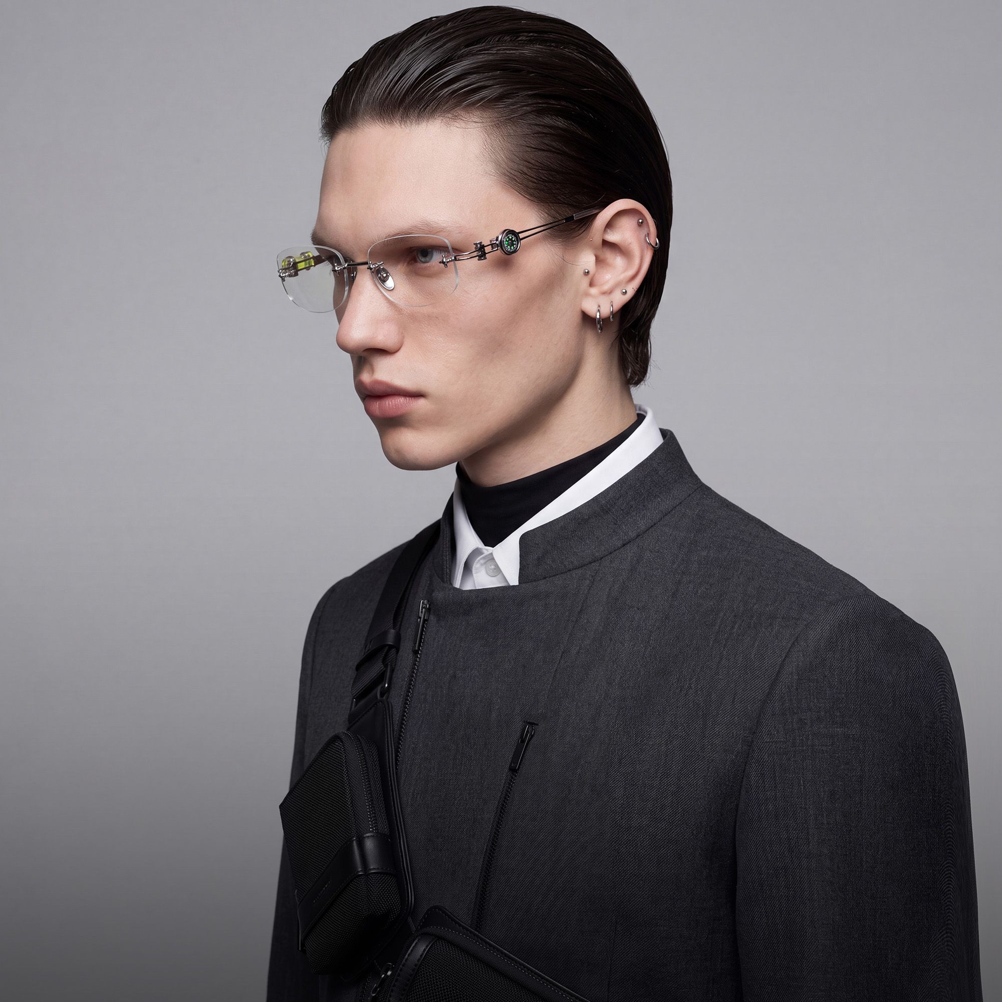 Brand Story: Behind the design of The Utilitarian - Silver Rimless Compass Glasses by Vooglam