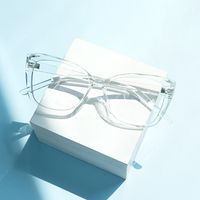 Raquel - Square Crystal Eyeglasses | Vooglam On Model