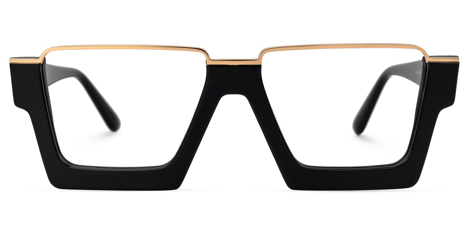Dardhan - Rectangle Black Eyeglasses from Vooglam. A fashionable frame with great quality and an affordable price.