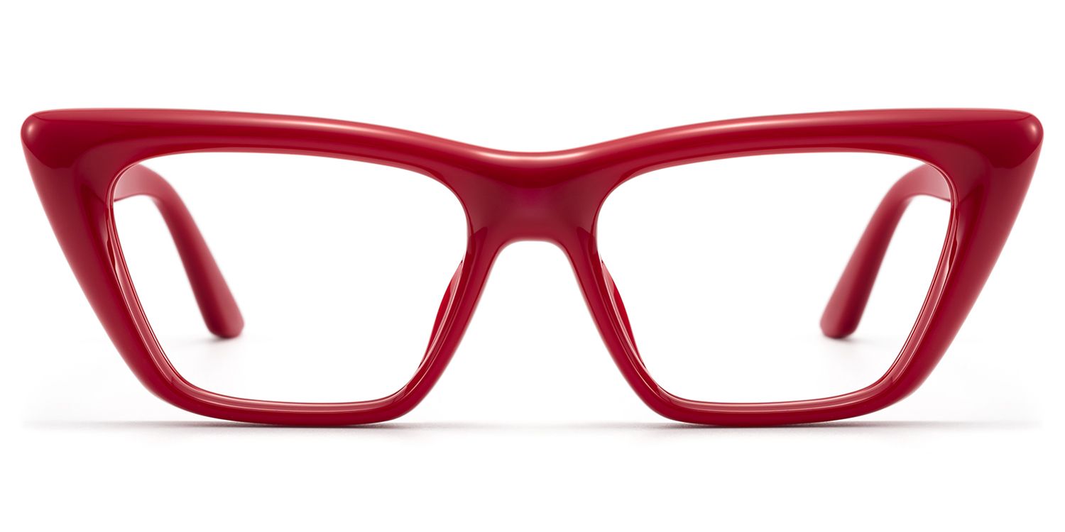 Meguro - Puffy Red TR90 Cat Eye Rx Glasses by Vooglam Product Details 1