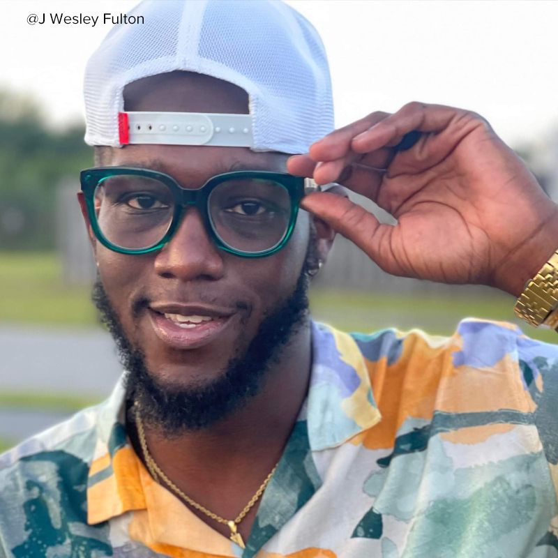 Vernetta - Square Dark/Green Eyeglasses - 12