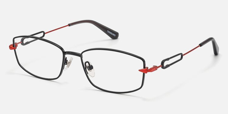 Bladework - Black Red Ultralight Safety Pin Frames by Vooglam