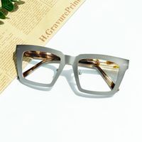 Arnal - Rectangle Silver Eyeglasses | Vooglam On Model