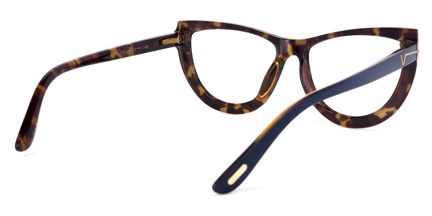 Rhea - Butterfly Dark/Blue Eyeglasses - 3