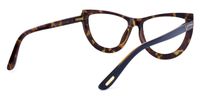 Rhea - Butterfly Dark/Blue Eyeglasses | Vooglam Side View