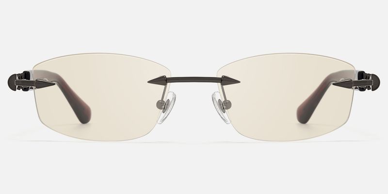 Fracture - Light Brown Tint Spike Sunglasses by Vooglam