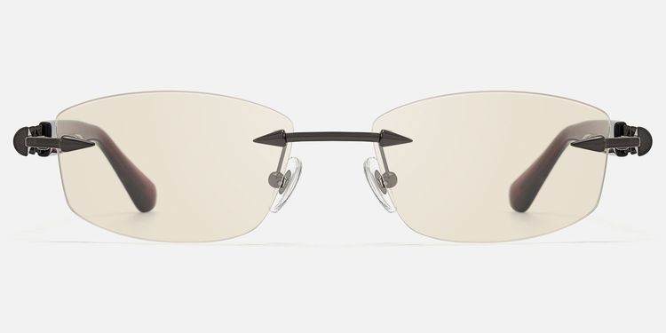 Fracture - Light Brown Tint Spike Sunglasses by Vooglam