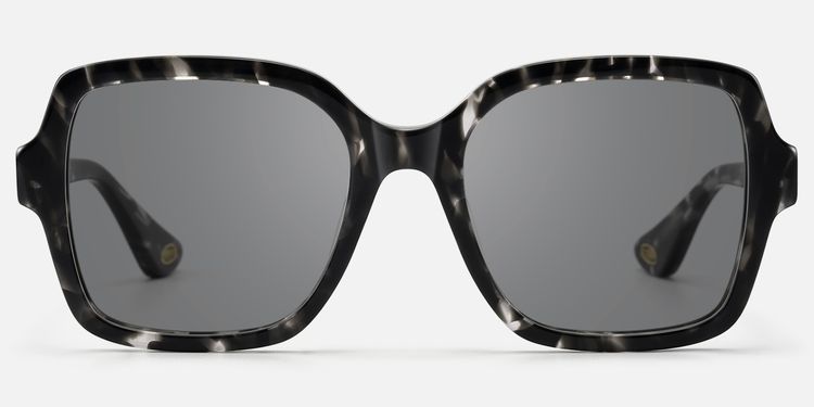 Meridian - Black Tortoise Shell Square Sunglasses by Vooglam