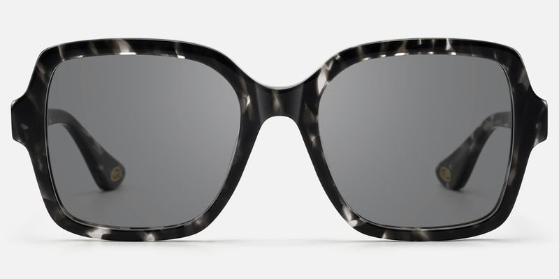 Meridian - Black Tortoise Shell Square Sunglasses by Vooglam