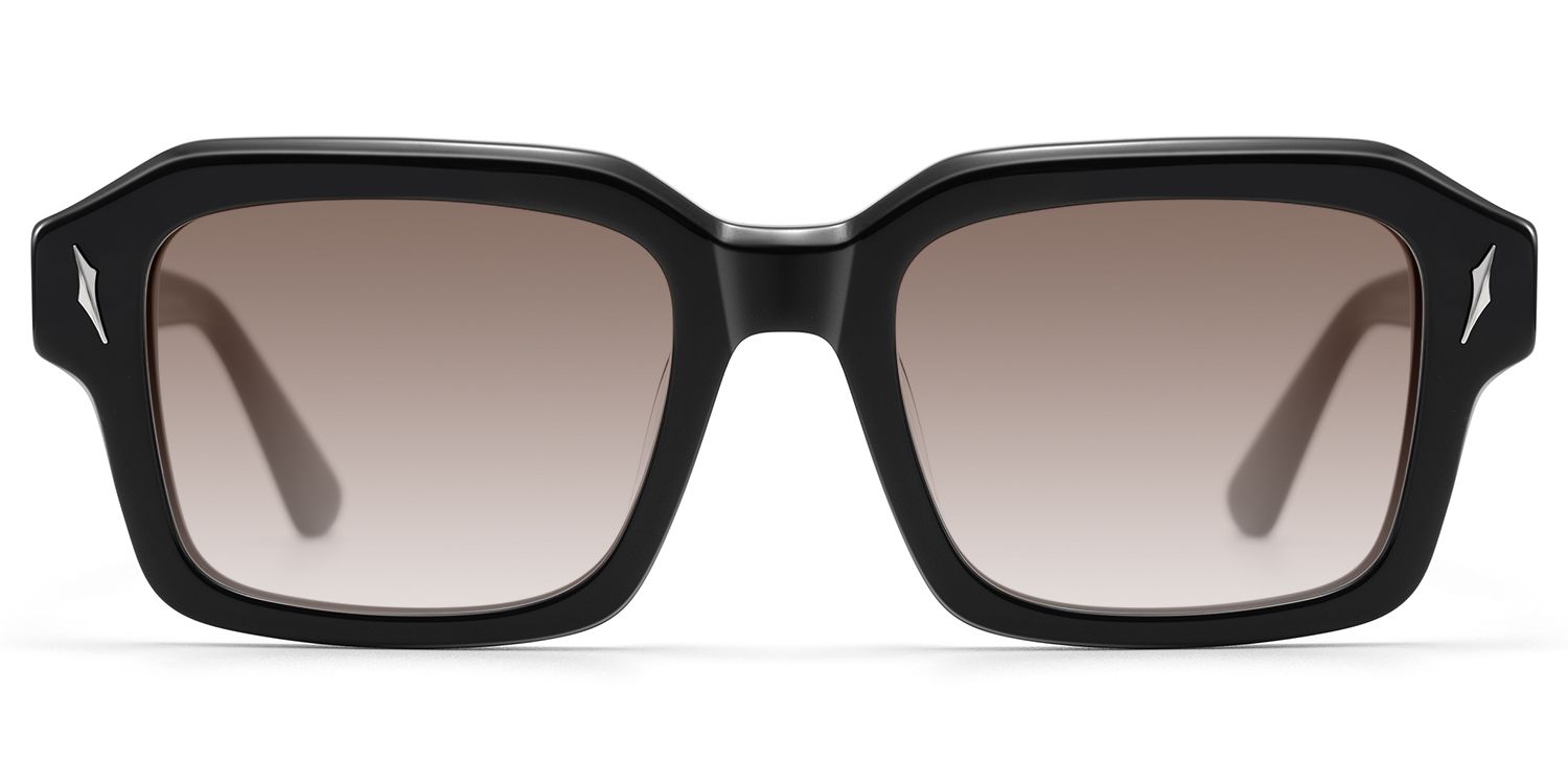 Blindspot - Thick Acetate Black Sunglasses by Vooglam Product Details 1