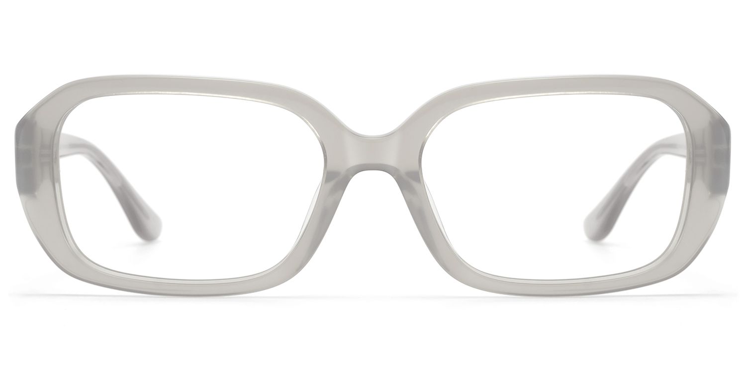Mies - Translucent Silver Glasses with Screw Deco by Vooglam Product Details 1