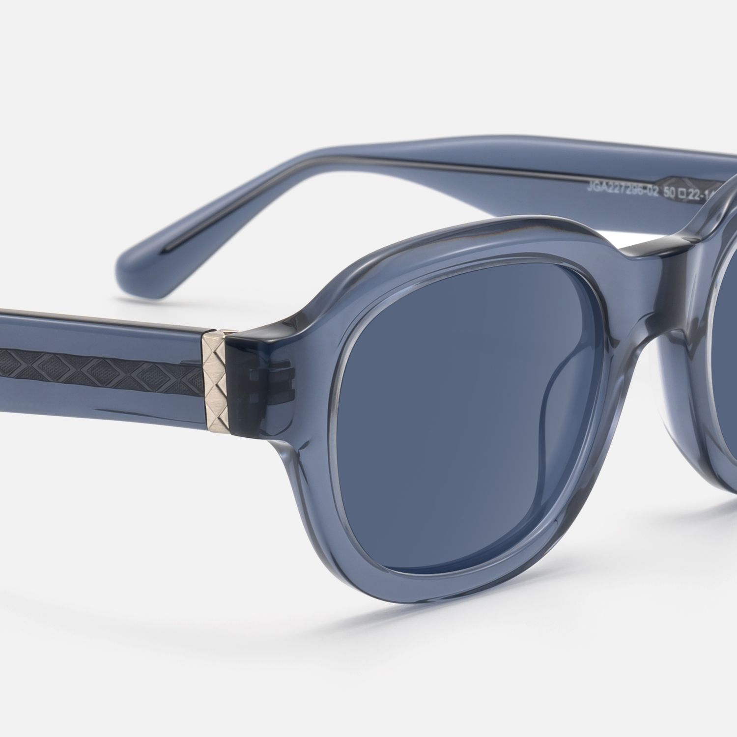 Eerie - Dark Blue Tinted Diamond Pattern Shades by Vooglam - Design Details