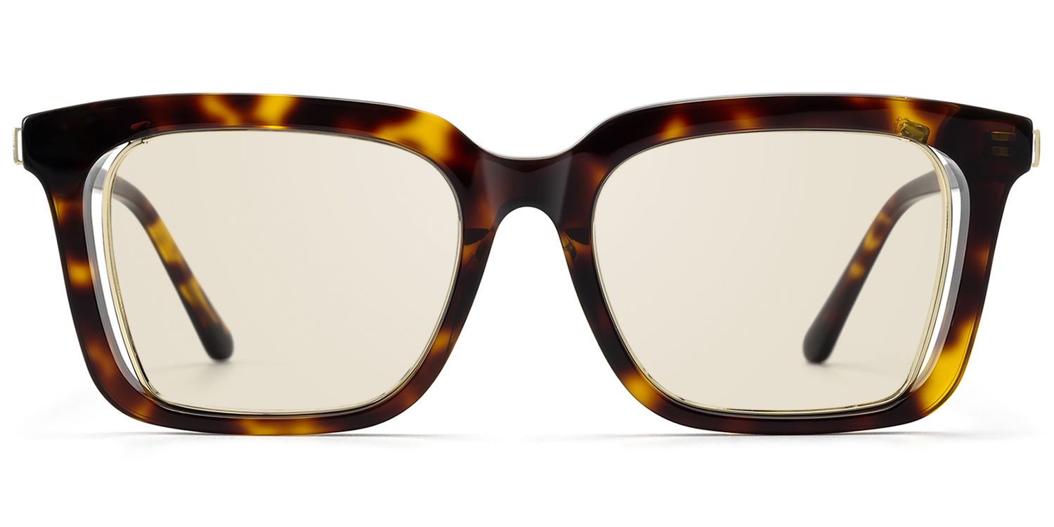 Chaparral - Retro Rectangle Tortoise Sunglasses by Vooglam Product Details 1