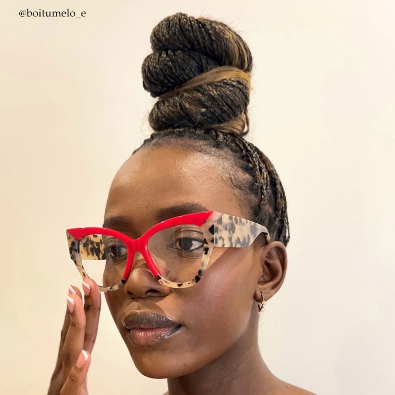 Tovar - Square Red Eyeglasses - 8