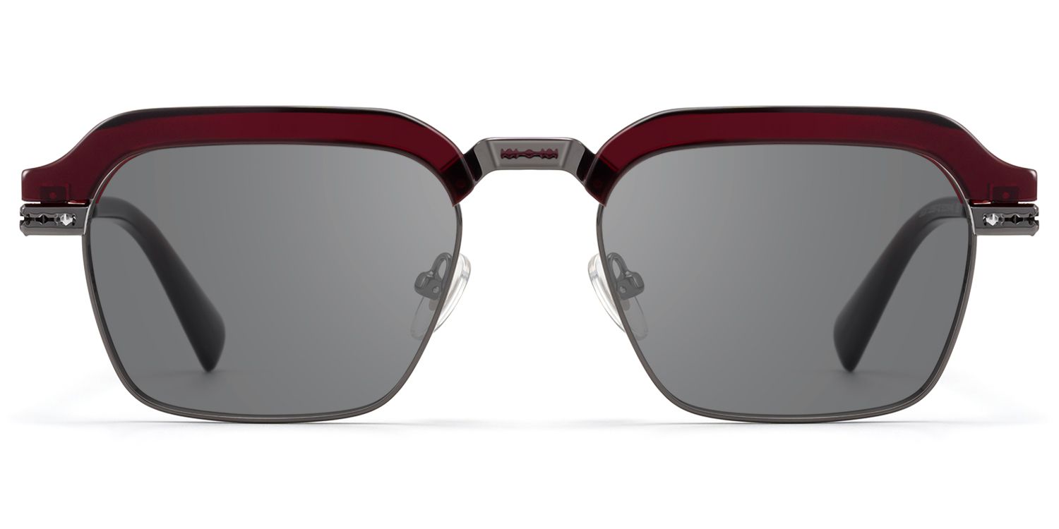 Archive - Dark Gray Razor Blade Sunglasses by Vooglam Product Details 1