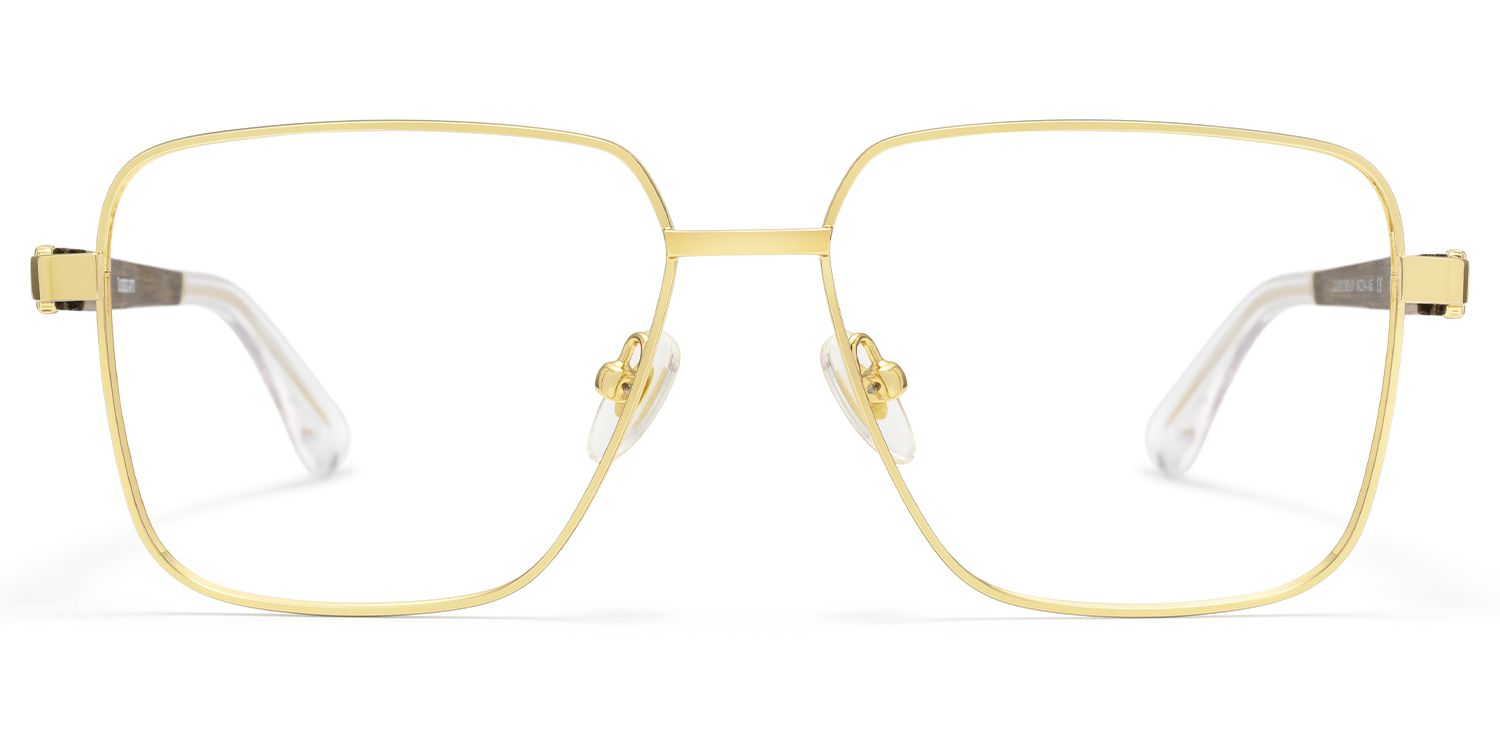 Griot - Square Gold Eyeglasses by Vooglam Product Details 1