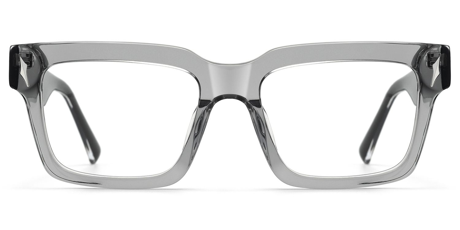 Razor - Transparent Grey Two Tone Glasses by Vooglam Product Details 1
