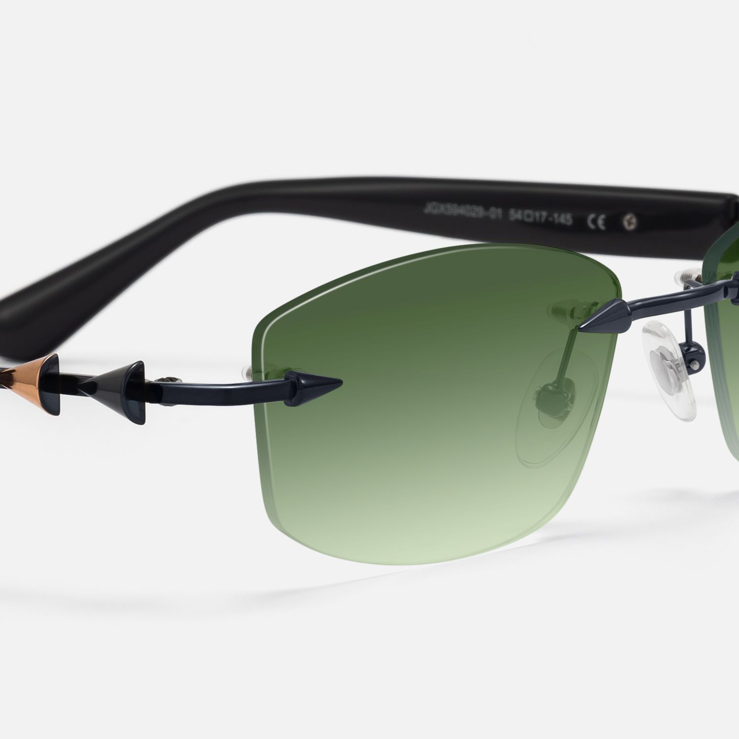 Fracture - Spike Frameless Gradient Green Shades by Vooglam - Design Details