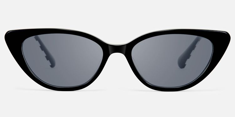 Harena - Lightweight Cateye Checkered Sunglasses by Vooglam