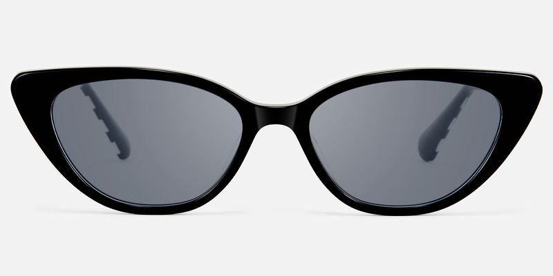 Harena - Lightweight Cateye Checkered Sunglasses by Vooglam