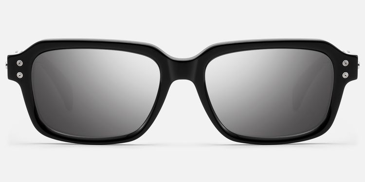 Anacortes - Mirrored Black Guitar Temple Shades by Vooglam