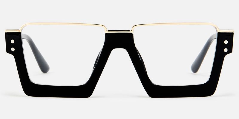 Dardhan - Black Thick Rimmed Glasses by Vooglam