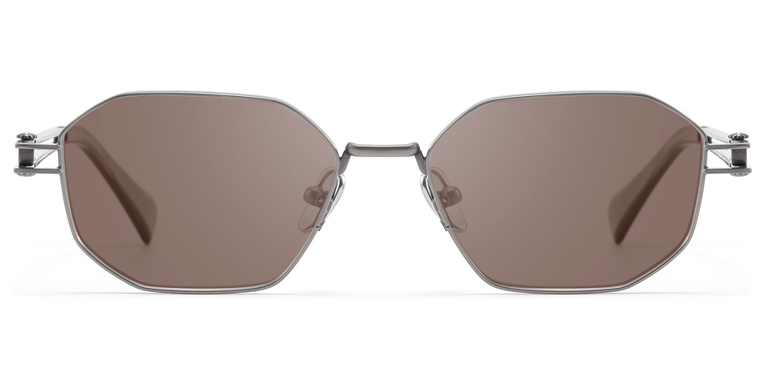 Loos - Pearl Gray Double Wire Sunglasses by Vooglam Product Details 1
