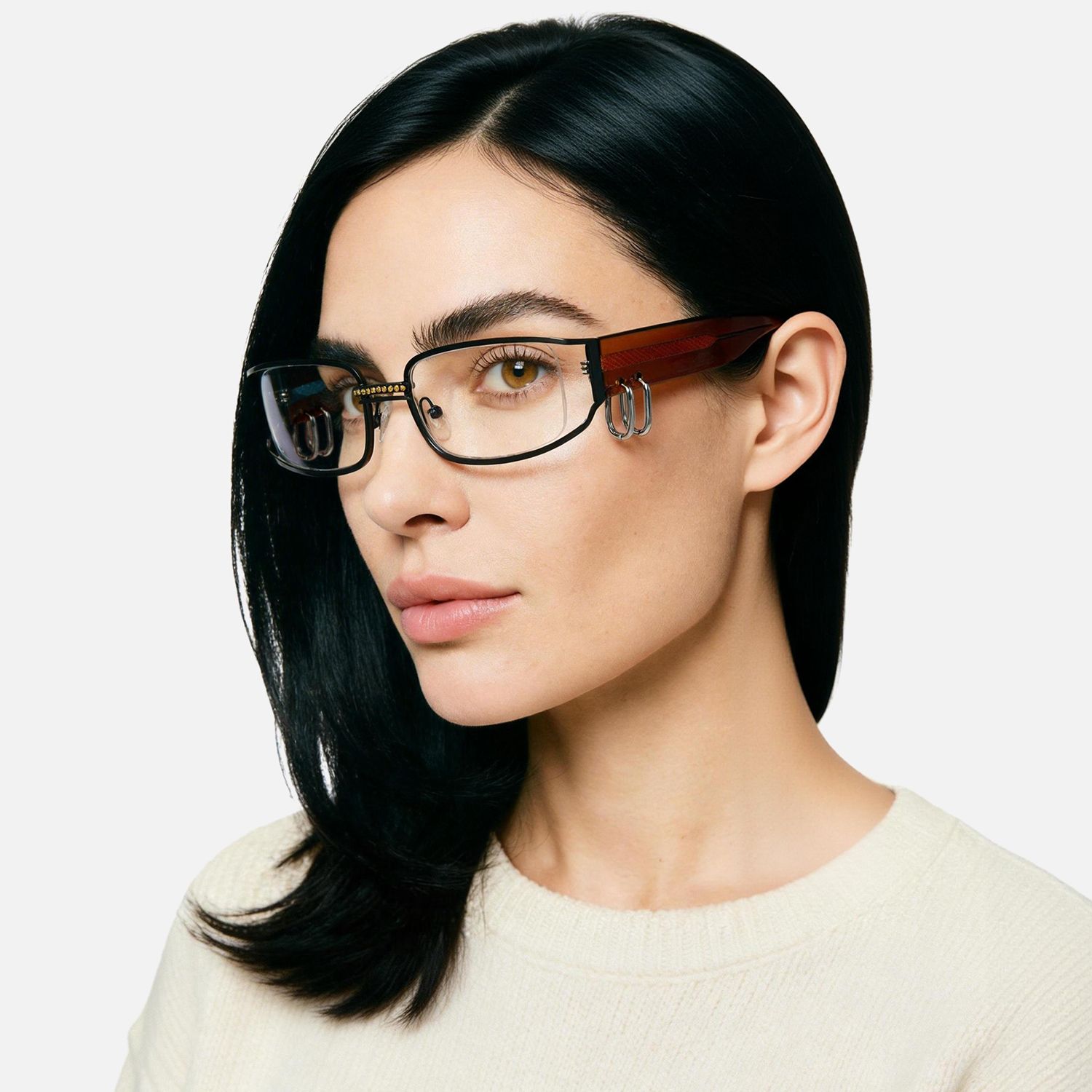 Brand Story: Behind the design of Riff - Narrow Rectangle Glasses with Huggie Deco by Vooglam