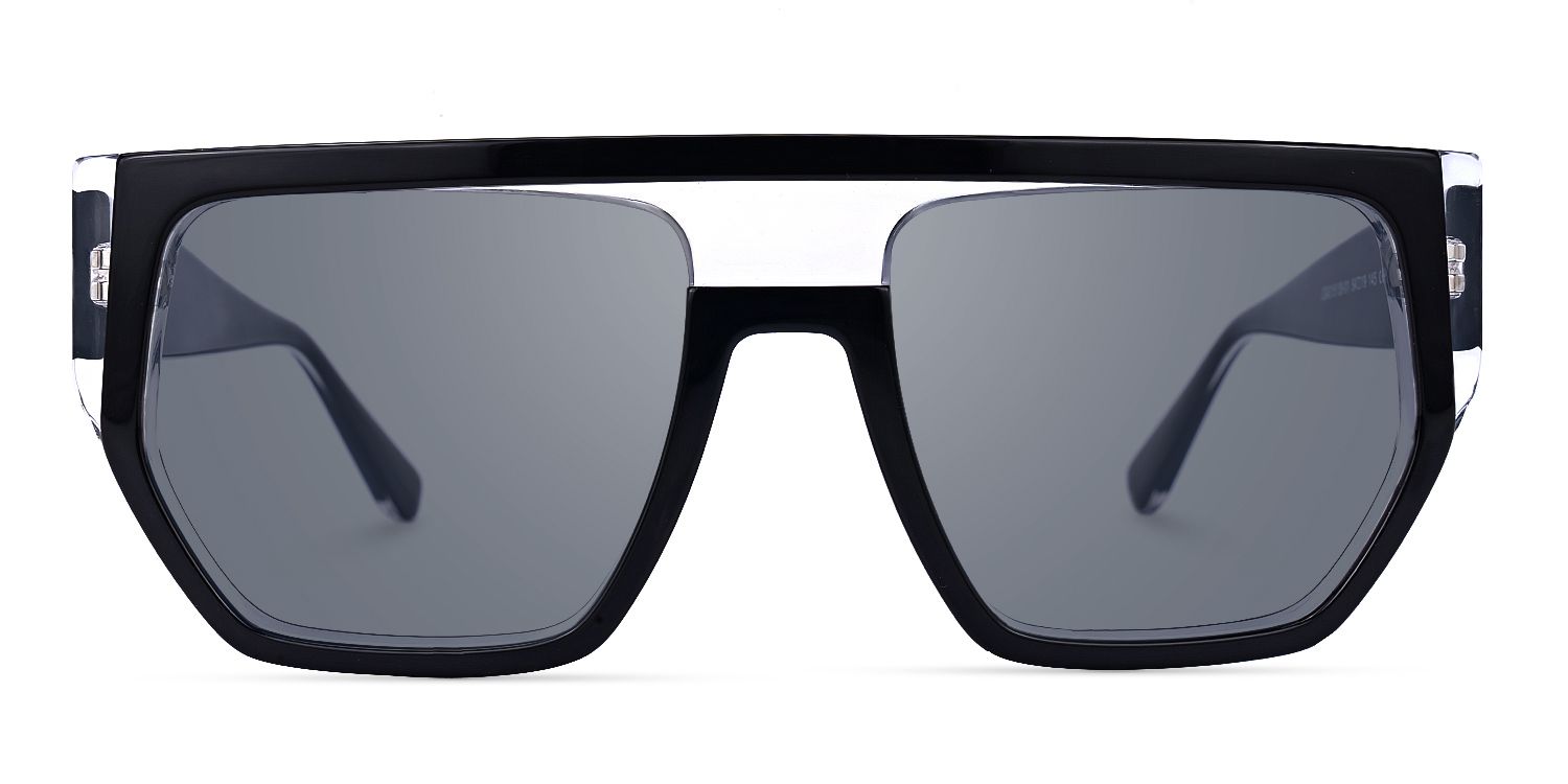 Inerney - Browline Black Aviator Sunglasses by Vooglam Product Details 1
