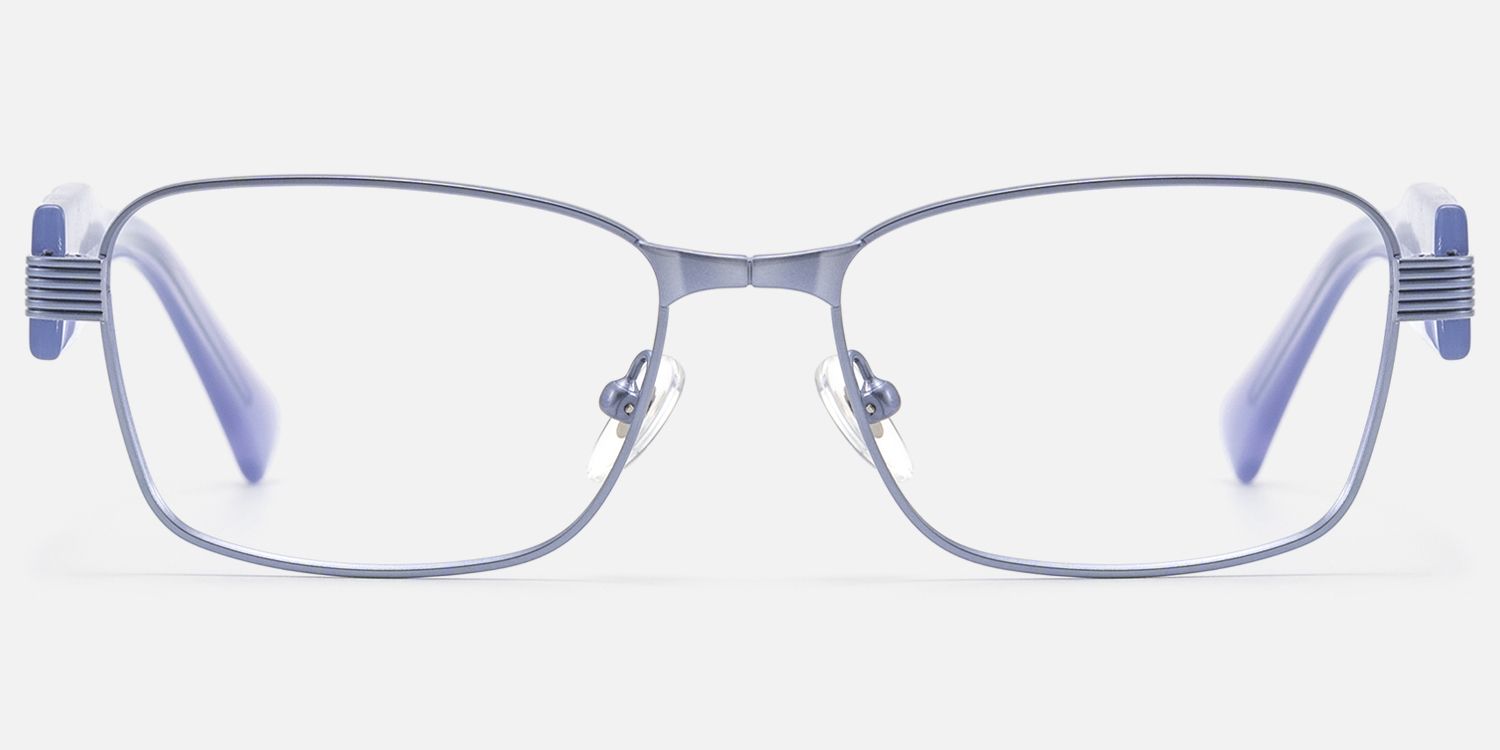 Toyo - Matte Purple Pearlescent Acetate Glasses by Vooglam - Angle View