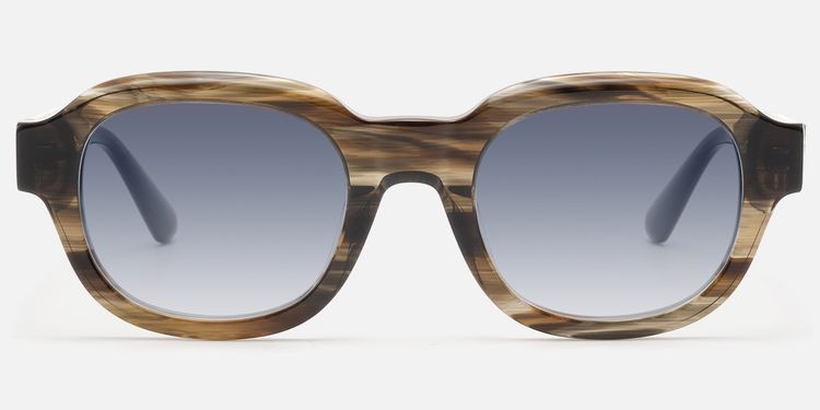 Eerie - Wood Grain Blue Gray Gradient Shades by Vooglam