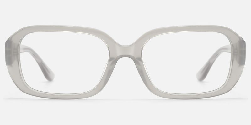 Mies - Translucent Silver Glasses with Screw Deco by Vooglam