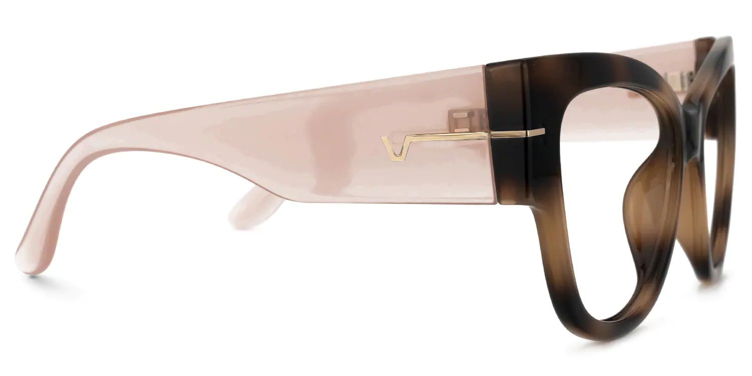 Elektra - Cat Eye Tortoise Eyeglasses | Vooglam 4