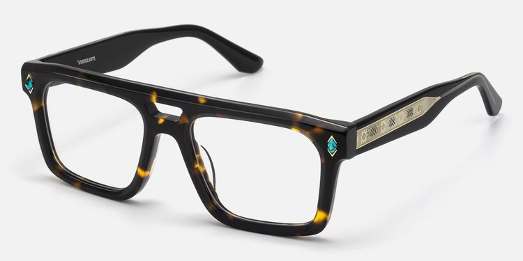Bastion - Tortoise Aviator Glasses by Vooglam