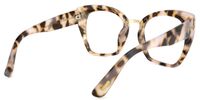 Paulina - Square Tortoise Eyeglasses - 3
