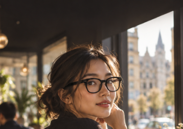 Vooglam Street Style in Real Life: @testA wearing Libby - TR90 Large Lens Butterfly Eyeglasses by Vooglam