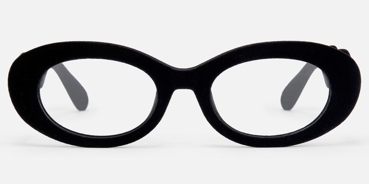 Royale - Oval Black Eyeglasses by Vooglam