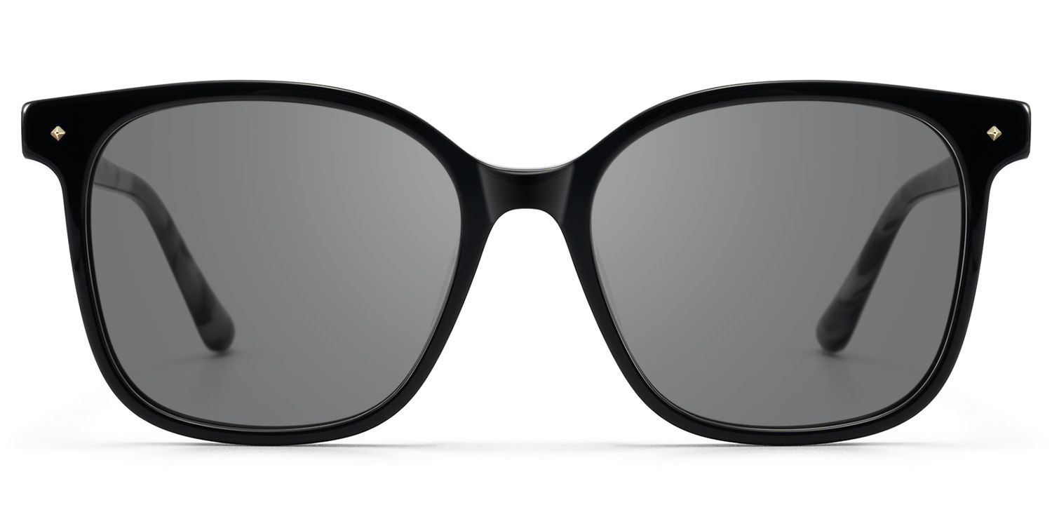 Radical - Rounded Square Black Sunglasses by Vooglam Product Details 1