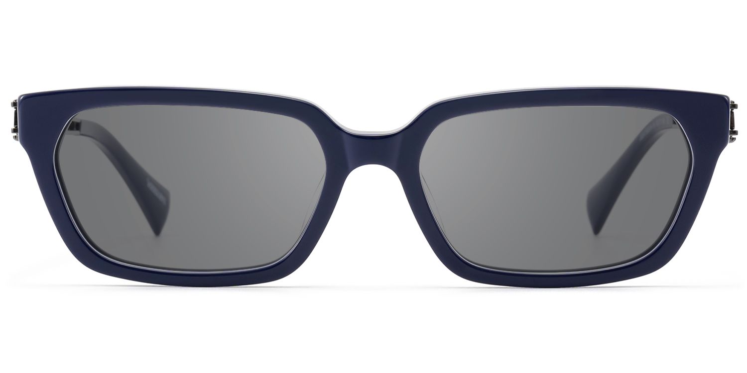 Scarpa - Bold Blue Double Wire Sunglasses by Vooglam Product Details 1
