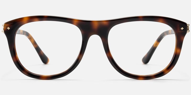 O'Keeffe - Retro Aviator Tortoise Eyeglasses by Vooglam