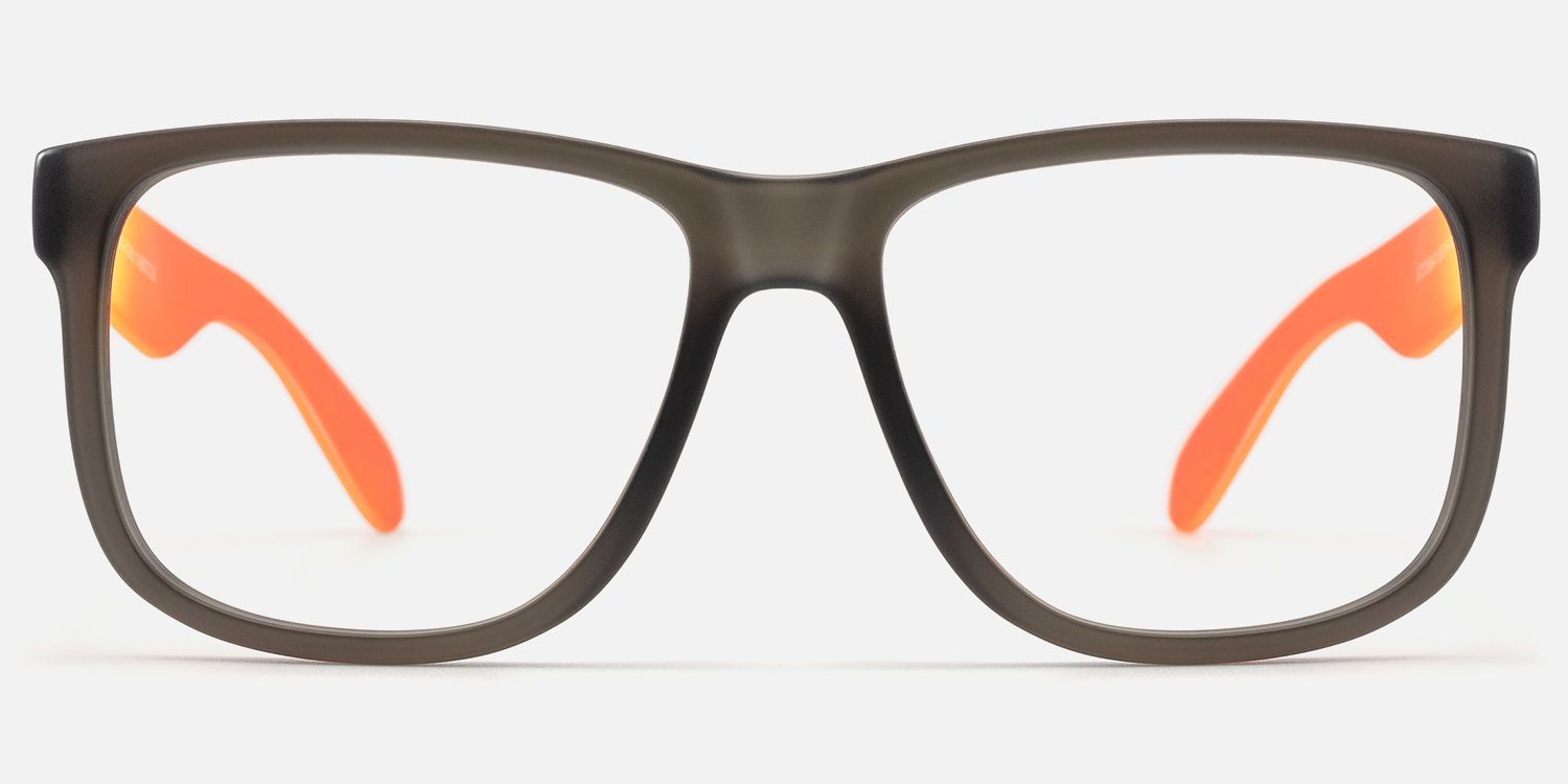 Sync - Rectangle Gray Eyeglasses by Vooglam - Angle View