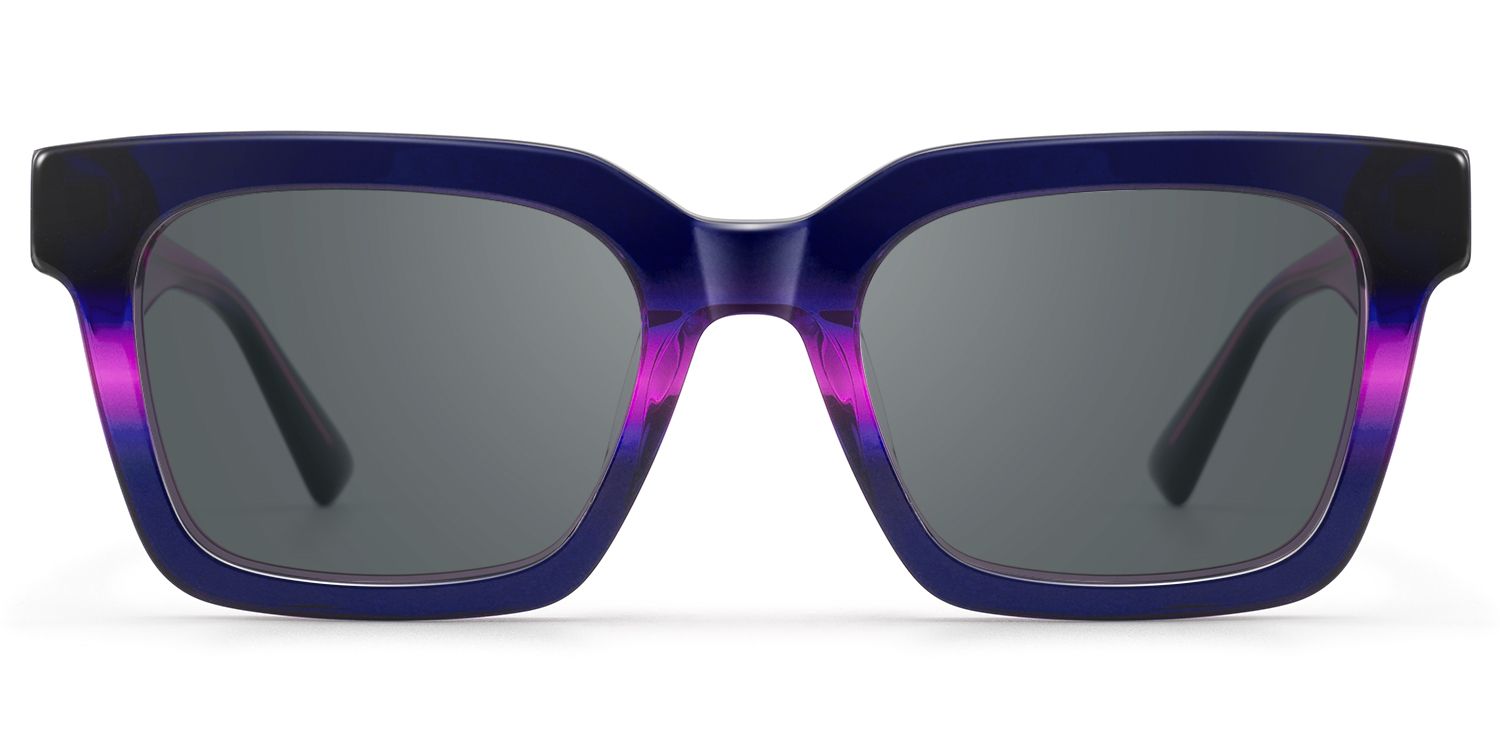 Loop - Two Tone Purple Frame Sunglasses by Vooglam Product Details 1