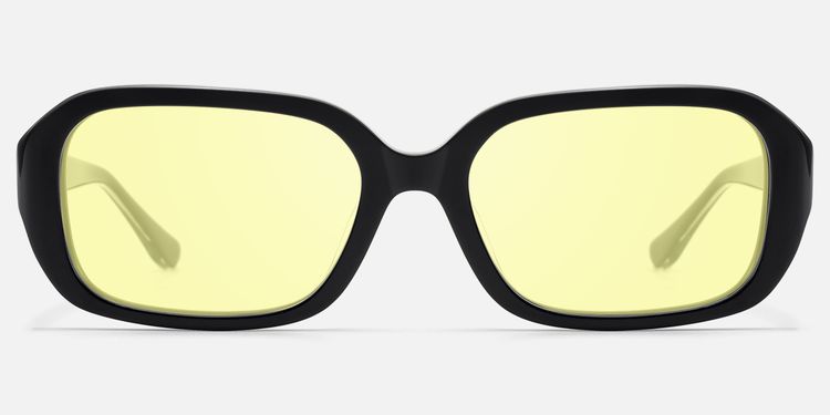 Mies - Yellow Tinted Glasses with Exposed Hardware by Vooglam
